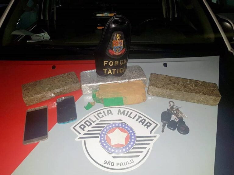Paraense com documento falso e tijolos de maconha no carro é preso pela PM em Marília