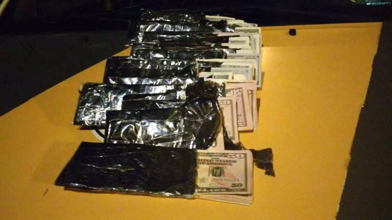 Sem explicação – Peruano é detido com 110 mil dólares em fundo falso de mala na região