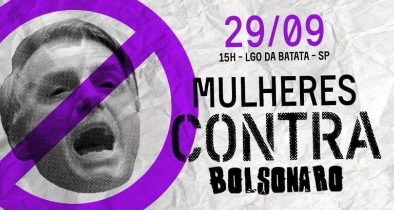 ELEIÇÕES – Marília terá protesto de mulheres contra Bolsonaro