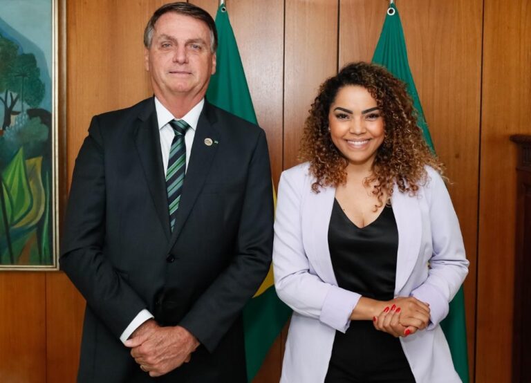 SUÉLLEN É RECEBIDA POR BOLSONARO E PEDE MAIS VERBA PARA A SAÚDE
