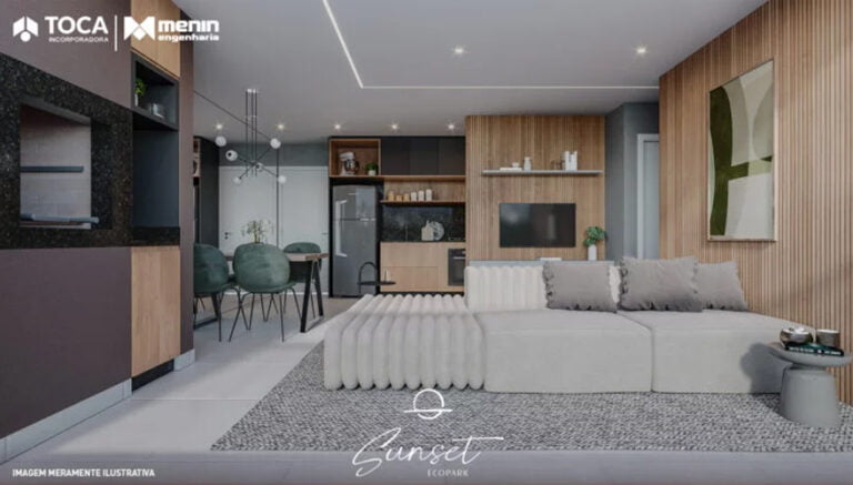 SUNSET ECOPARK: apartamentos com plantas modernas e espaço social para até 25 pessoas
