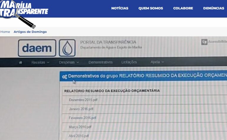 Uso de informações de São Carlos no site do DAEM continua sem explicação