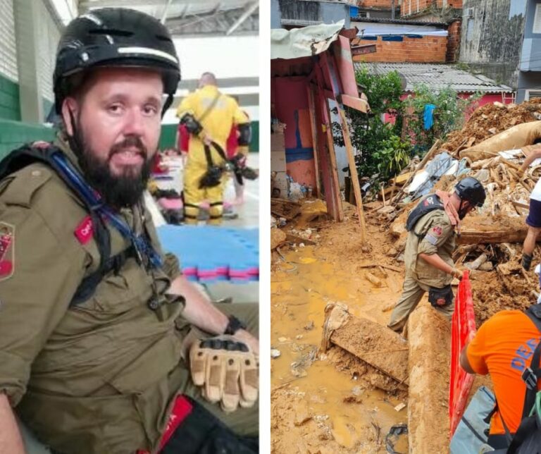 Vereador jauense voluntário em S. Sebastião: “Ainda tem muita gente nos escombros”