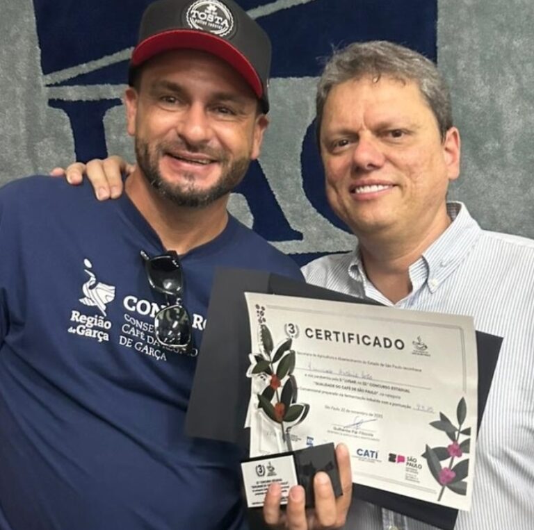 Garça fica em 3.o e 7.o lugares em categorias distintas entre cafés especiais