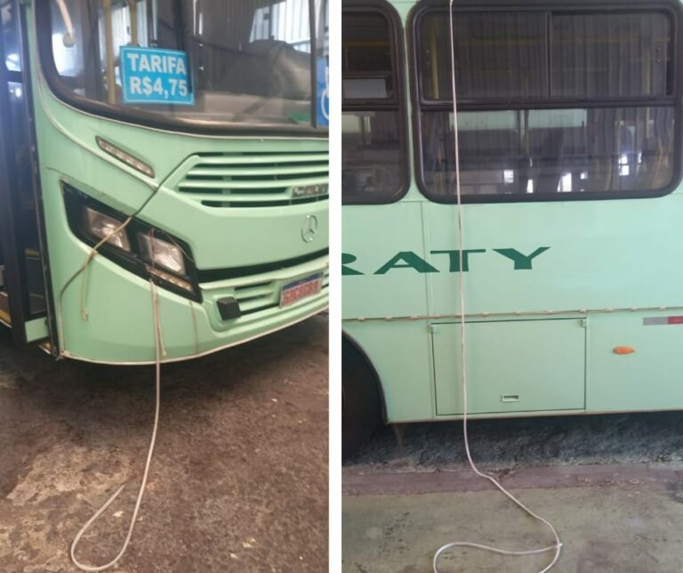 Danificado por vândalos, ônibus iluminado tem circulação interrompida em Jaú