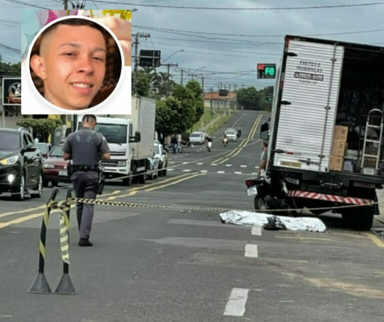 Rapaz que morreu ao bater moto em caminhão será sepultado nesta 3.a, em Marília