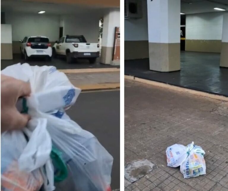 Munícipe joga lixo na Prefeitura para protestar contra falta de coleta em Jaú