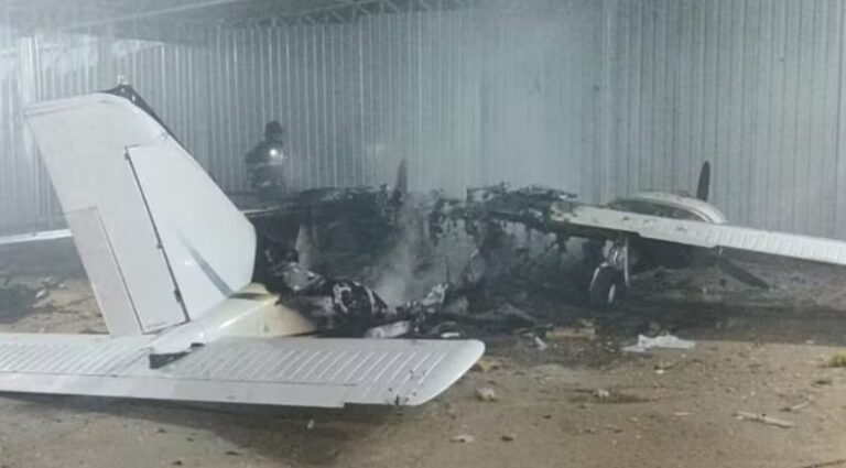 Perícia vai dizer se fogo em avião foi criminoso em Vera Cruz